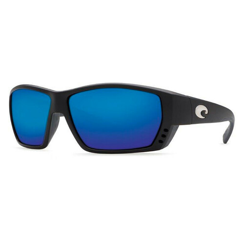 Costa Del Mar Tuna Alley Sunglasses (Frame) Matte Black; (Lens) Blue